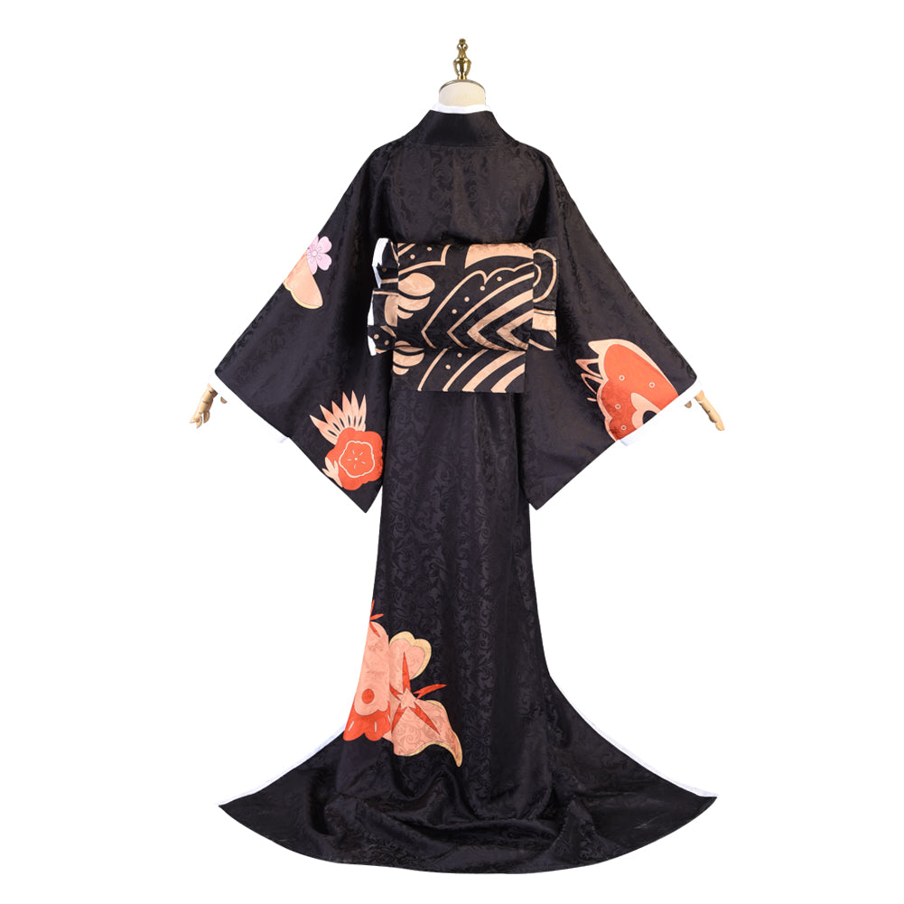 Demon Slayer Kibutsuji Muzan Cosplay Costume Kimono Dress Suit Full Sets