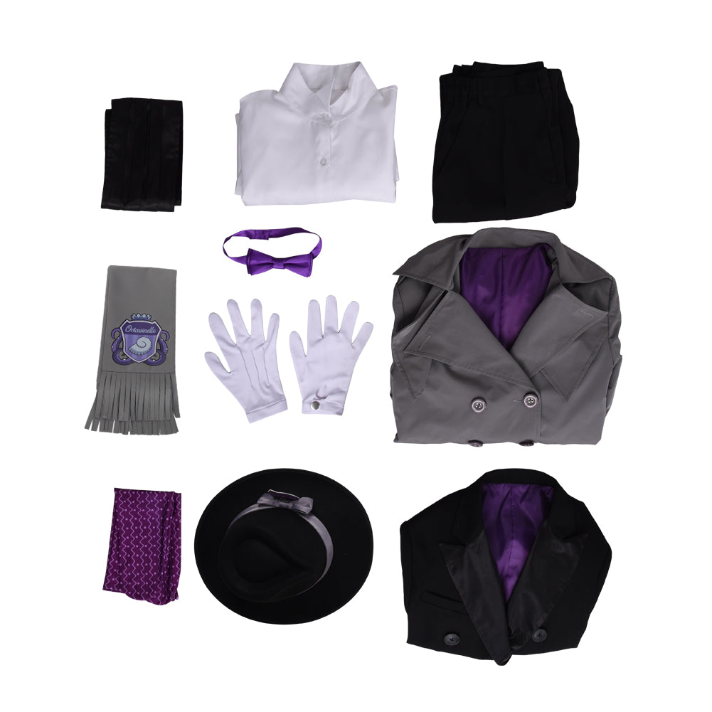 Twisted Wonderland Azul Cosplay Costume Octavinelle The Little Mermaid Uniform Suit Windbreaker
