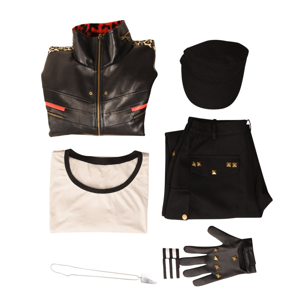 Final Fantasy VII Remake Leslie Kyle Cosplay Costume Halloween Outfit Suit for Men