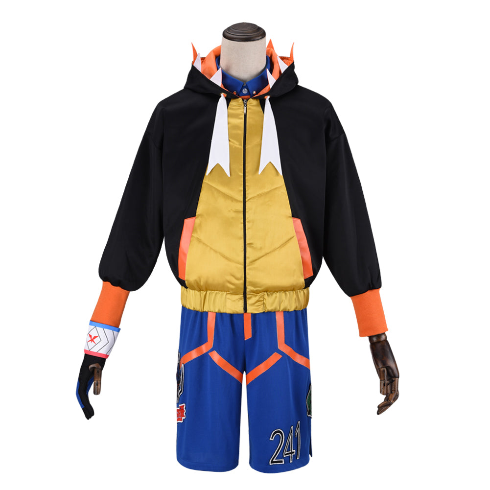 Pokemon Sword & Shield Kibana Raihan Cosplay Costume Halloween Uniform Full Sets