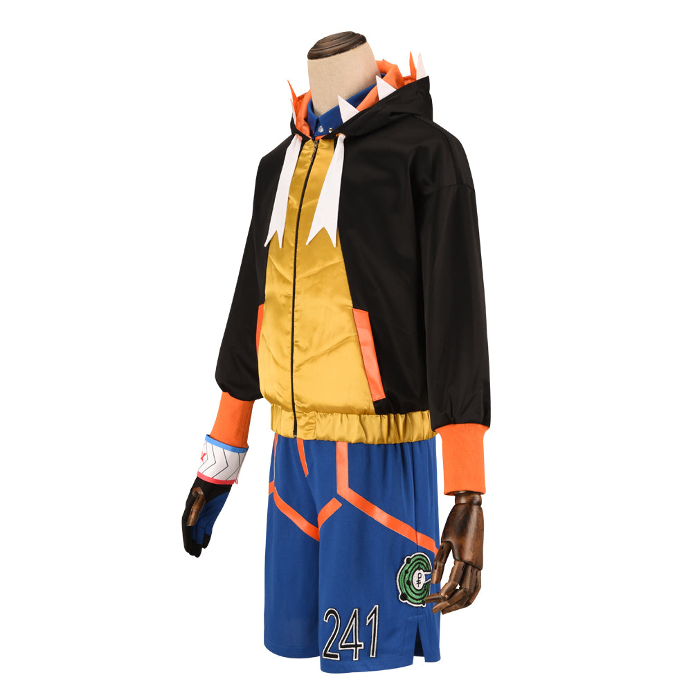 Pokemon Sword & Shield Kibana Raihan Cosplay Costume Halloween Uniform Full Sets