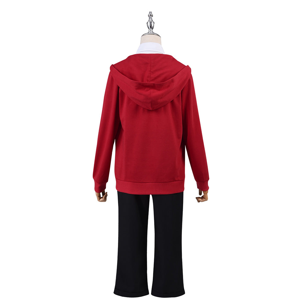 Chainsaw Man Power Cosplay Costume Red jacket Outfit Hoodie Full Sets for Halloween Christmas