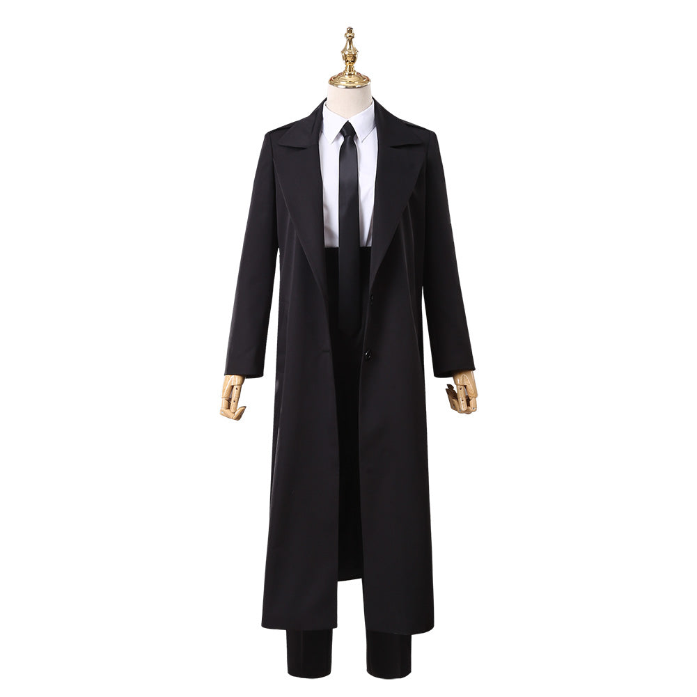 Chainsaw Man Makima Cosplay Costume Halloween Black Suit Outfit for Women Men Windbreaker