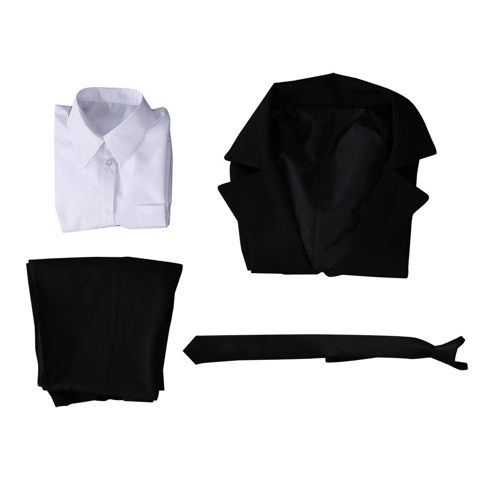 Chainsaw Man Makima Cosplay Costume Halloween Black Suit Outfit for Women Men Windbreaker