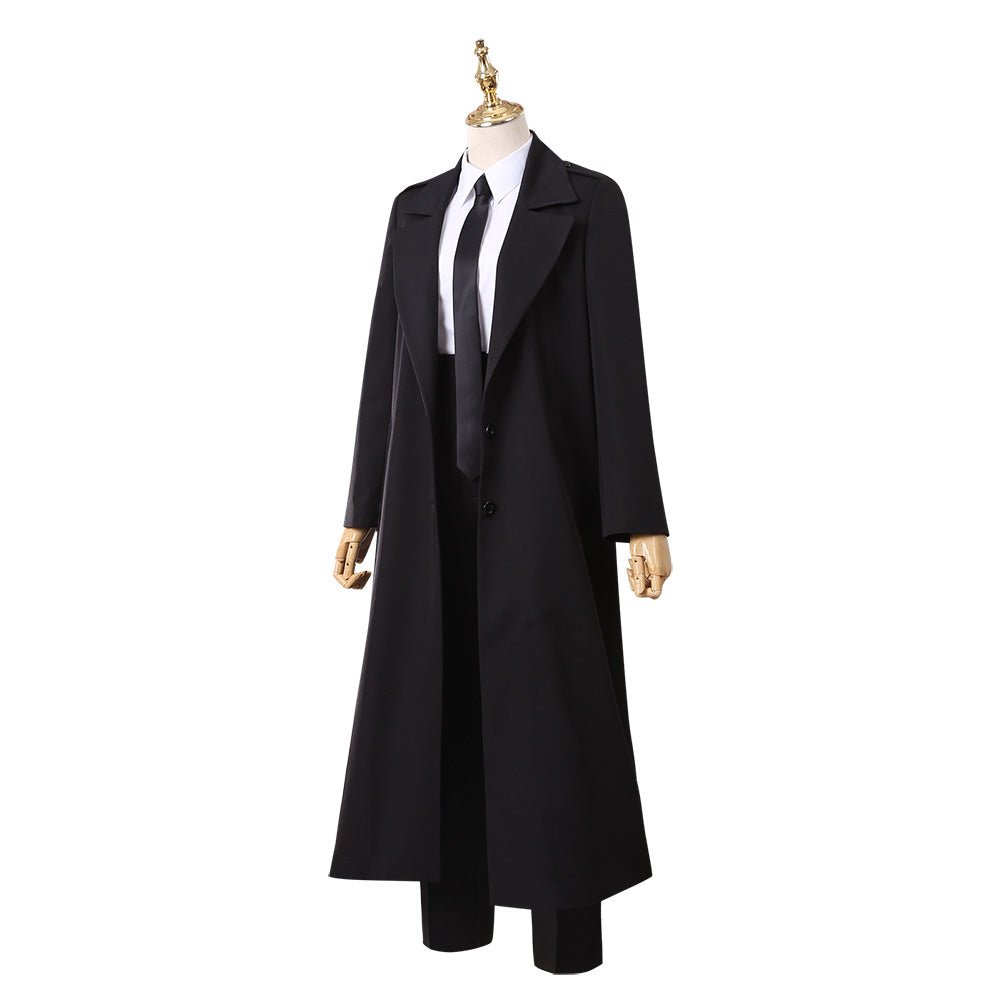 Chainsaw Man Makima Cosplay Costume Halloween Black Suit Outfit for Women Men Windbreaker