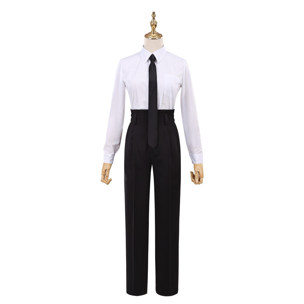 Chainsaw Man Makima Cosplay Costume Halloween Black Suit Outfit for Women Men Windbreaker