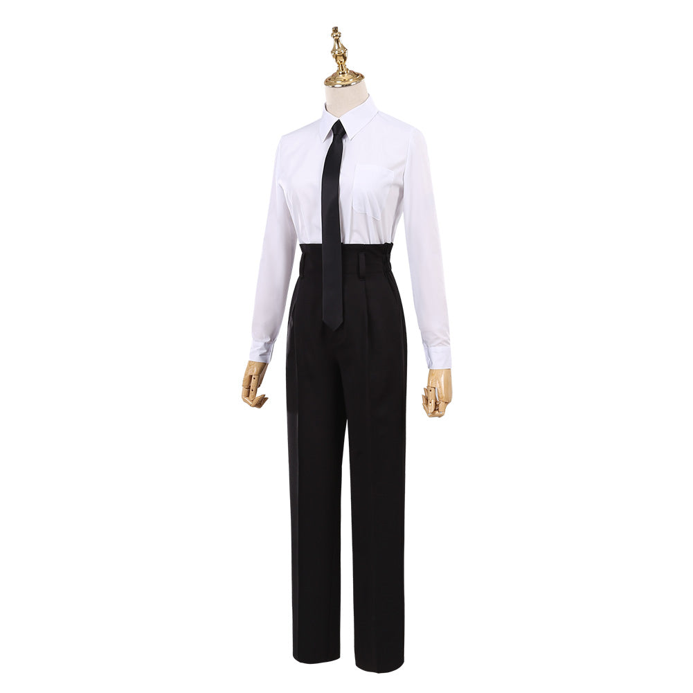 Chainsaw Man Makima Cosplay Costume Halloween Black Suit Outfit for Women Men Windbreaker