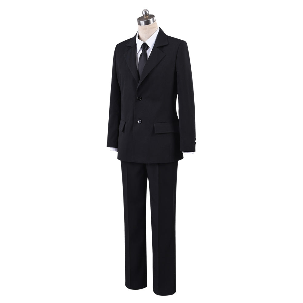 Chainsaw Man Hayakawa Aki Cosplay Costume Halloween Black Suit Uniform Shirt Full Sets