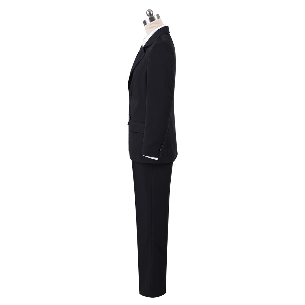 Chainsaw Man Hayakawa Aki Cosplay Costume Halloween Black Suit Uniform Shirt Full Sets