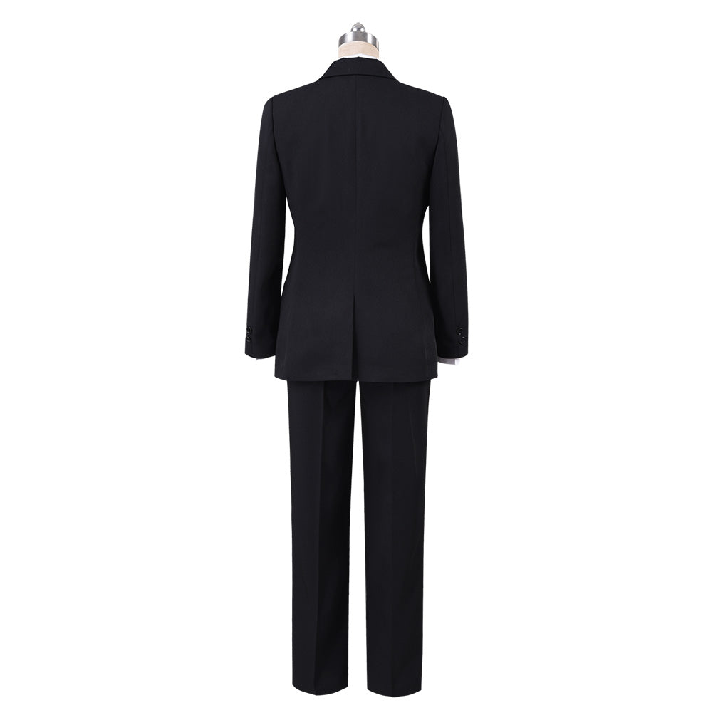 Chainsaw Man Hayakawa Aki Cosplay Costume Halloween Black Suit Uniform Shirt Full Sets
