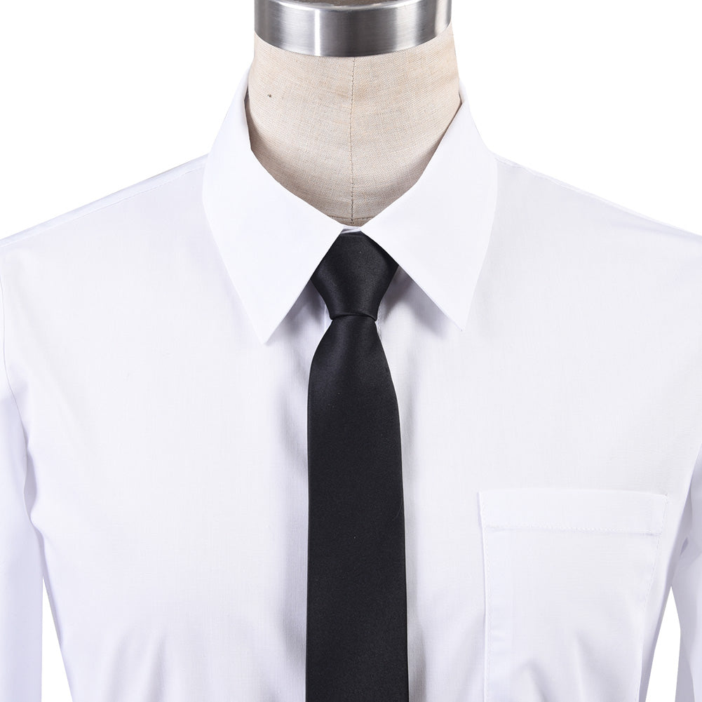 Chainsaw Man Hayakawa Aki Cosplay Costume Halloween Black Suit Uniform Shirt Full Sets
