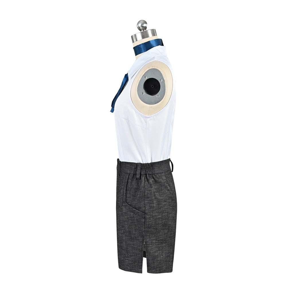 Chainsaw Man Reze Cosplay Costume Sexy Sleeveless Vest Shorts Halloween Dress Up for Women