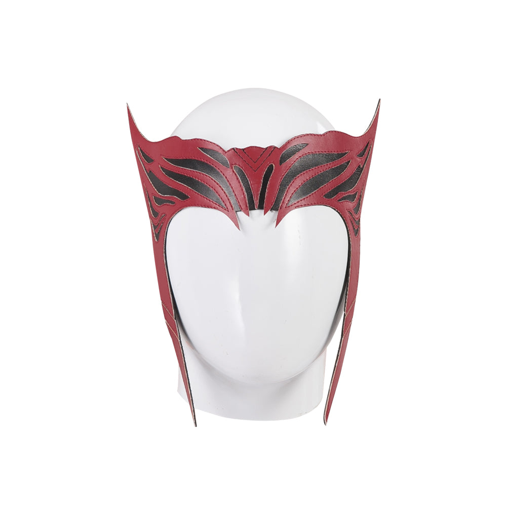 Wanda Maximoff Cosplay Costume Halloween Scarlet Witch Dress Red Cape Cloak with Headpiece