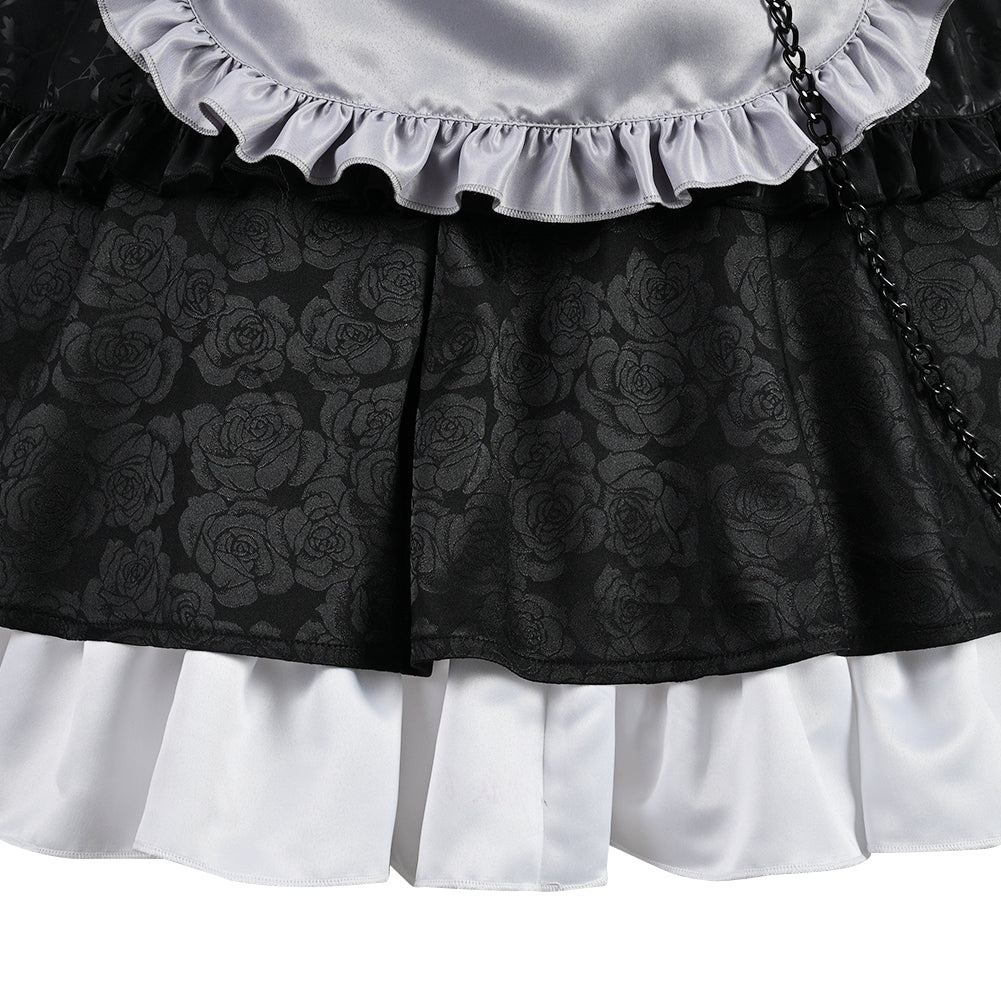 My Dress-Up Darling Marin Kitagawa Cosplay Costume Maid Dress Skirt with Apron Full Sets for Halloween