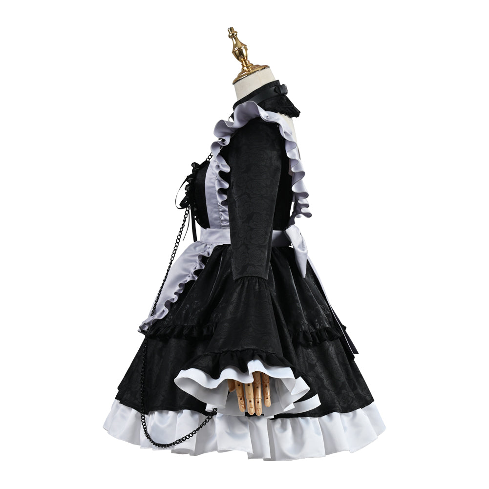 My Dress-Up Darling Marin Kitagawa Cosplay Costume Maid Dress Skirt with Apron Full Sets for Halloween
