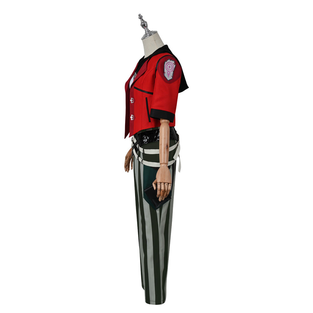 Arcane:League of Legends Vi Cosplay Costume Halloween Red Jacket Outfit Full Sets