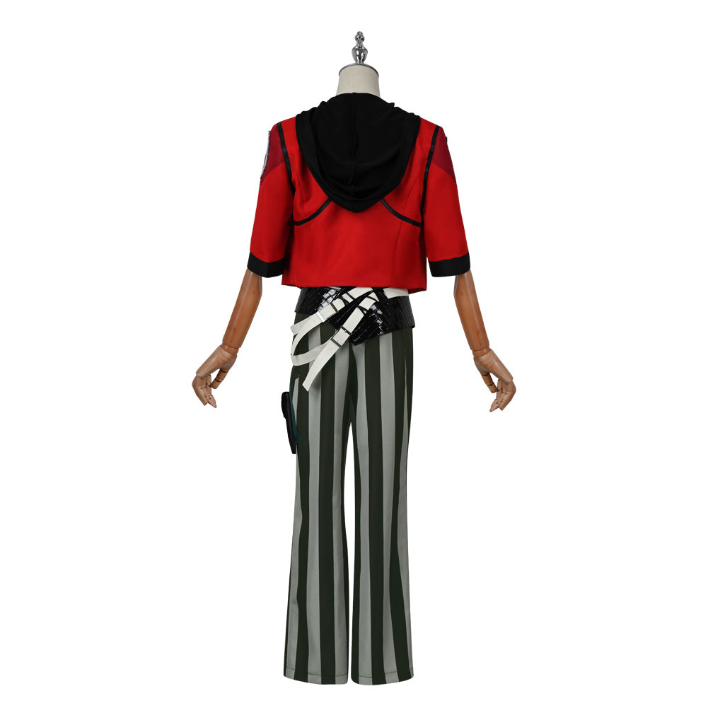 Arcane:League of Legends Vi Cosplay Costume Halloween Red Jacket Outfit Full Sets