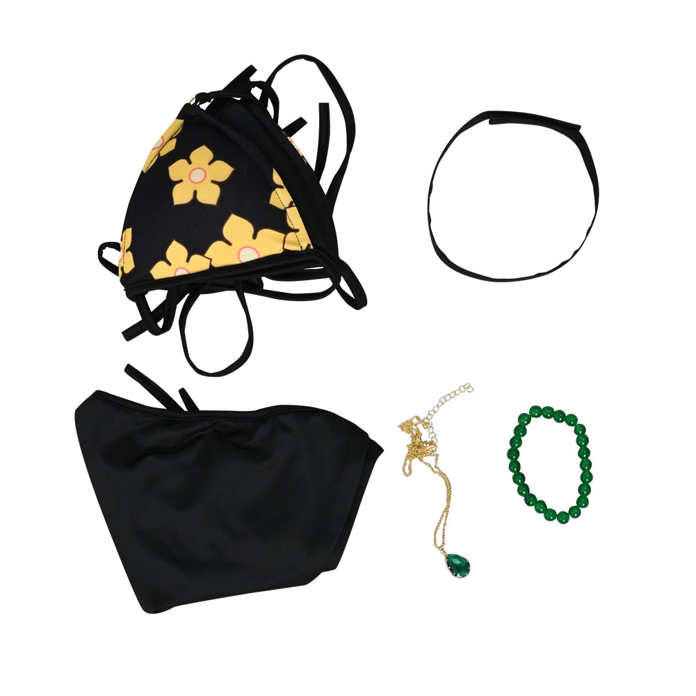 My Dress Up Darling Cosplay Swimsuit Marin Kitagawa Bathing Suit Costume Bikini with Bracelet