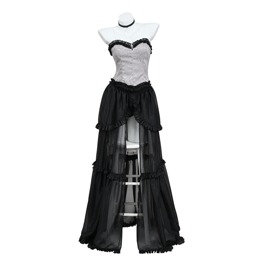 My Dress Up Darling Marin Kitagawa Cosplay Costume Halloween Leather Coat Black Dress Suit With Hat