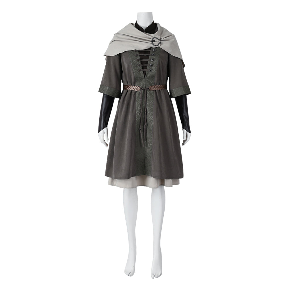 Elden Ring Melina Cosplay Costume Halloween Dress Hooded Cloak Uniform Cape Full Sets