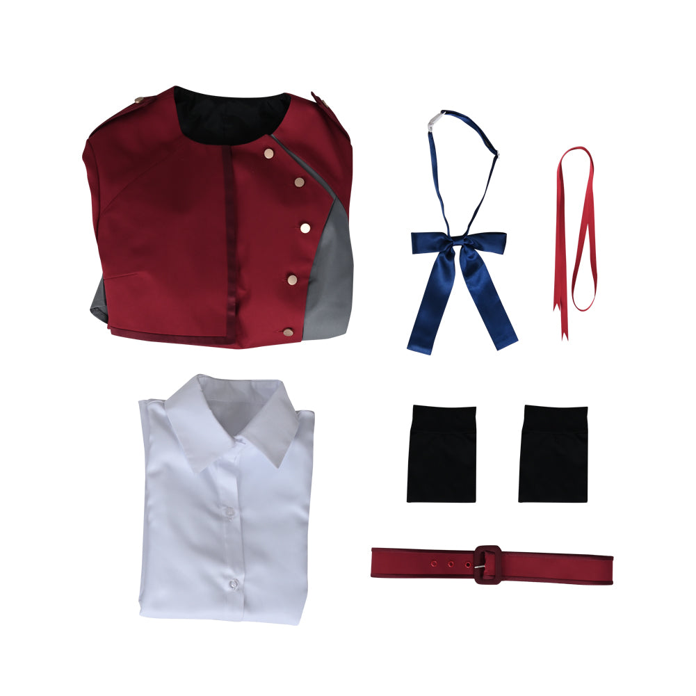 Lycoris Recoil Nishikigi Chisato Cosplay Costume School Uniform Dress for Women Girl
