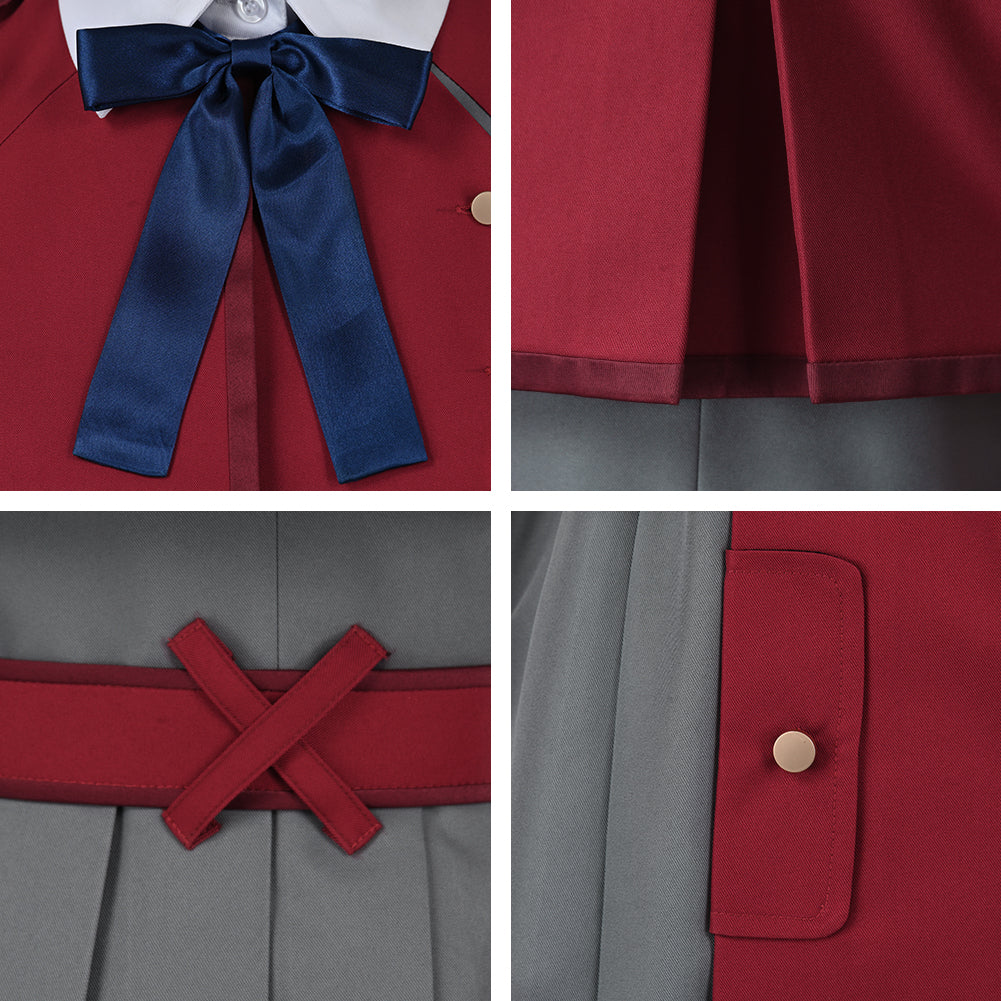 Lycoris Recoil Nishikigi Chisato Cosplay Costume School Uniform Dress for Women Girl