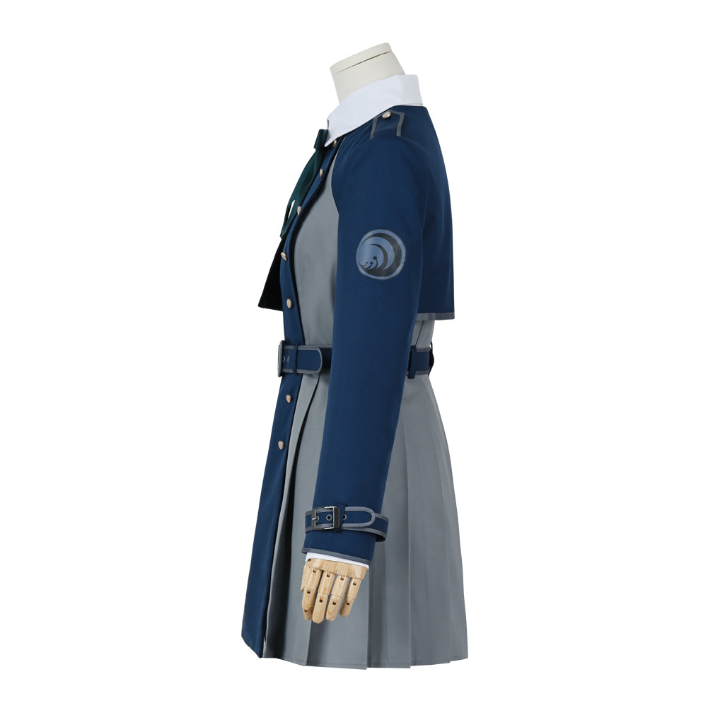 Lycoris Recoil Inoue Takina Cosplay Costume School Uniform Dress for Women Girl Blue