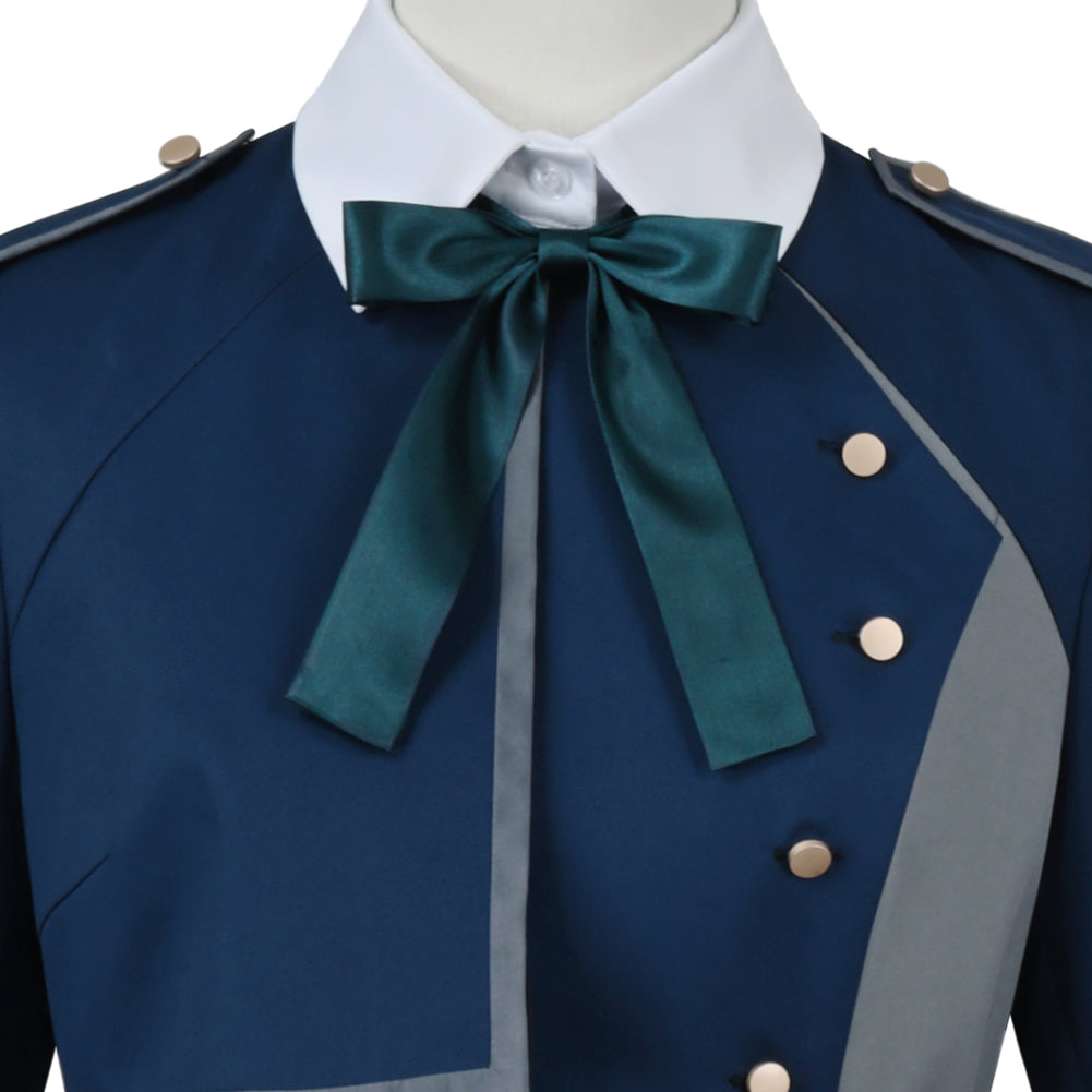 Lycoris Recoil Inoue Takina Cosplay Costume School Uniform Dress for Women Girl Blue