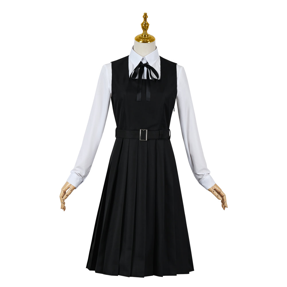 Chainsaw Man Mitaka Asa Cosplay Costume War Demon Dress School Uniform Suit Black