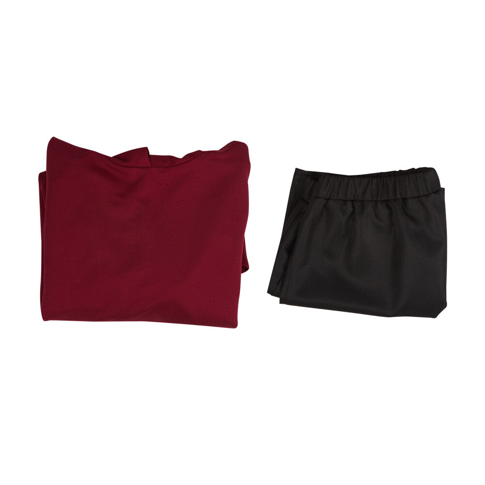 Chainsaw Man Sawatari Akane Cosplay Costume Red Hoodie Coat Shorts