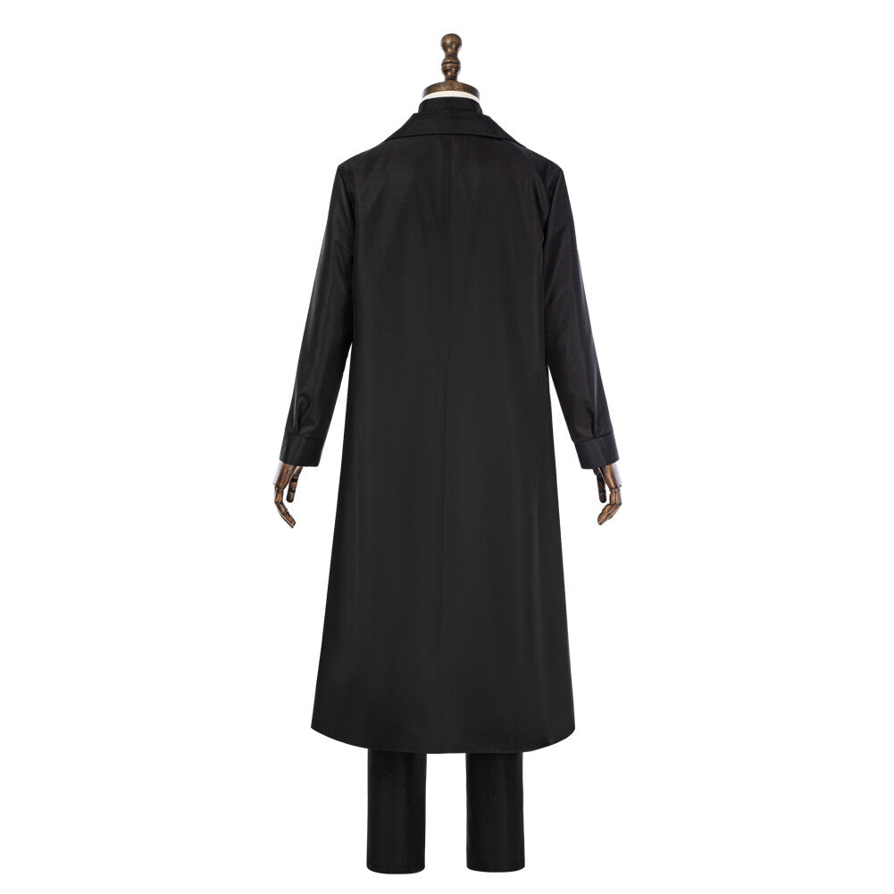 Chainsaw Man Samurai Sword Cosplay Costume Halloween Black Coat Suit Uniform