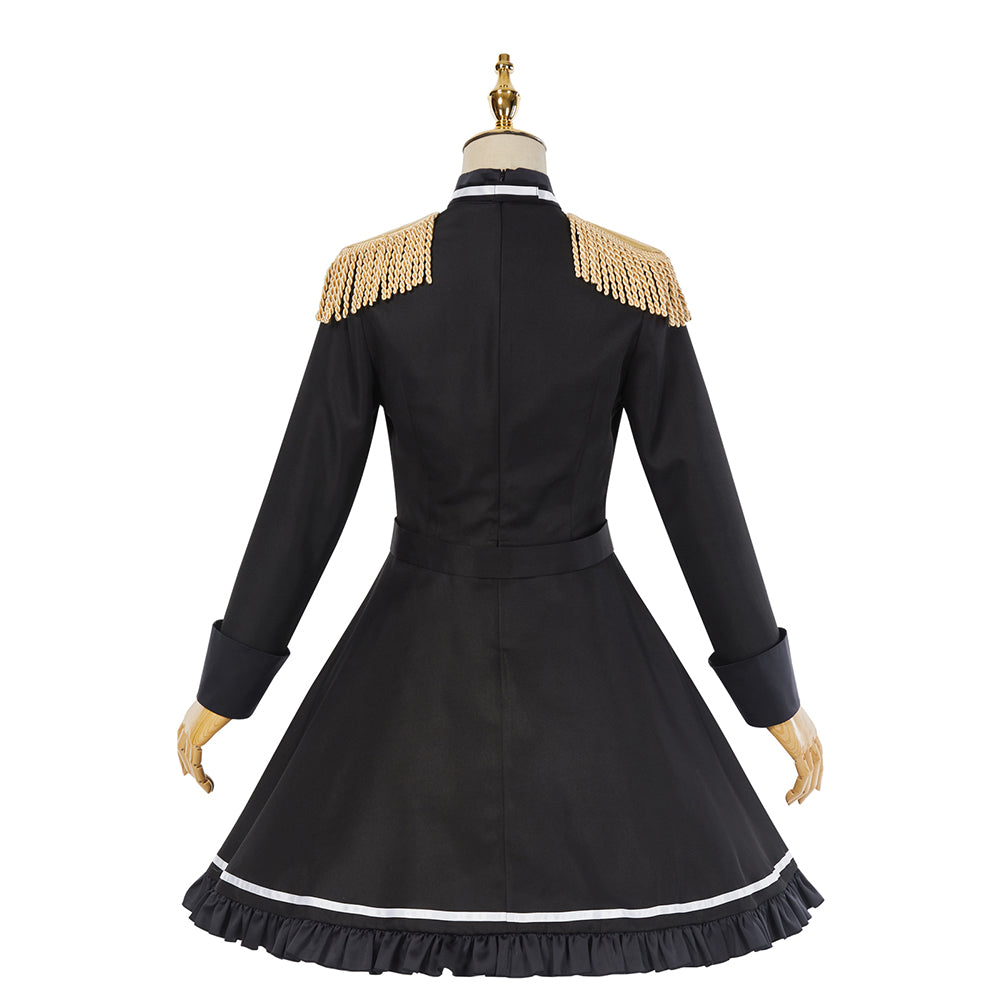 Spy Classroom Annett Cosplay Costume Halloween Black Dress Suit Full Sets with Hat