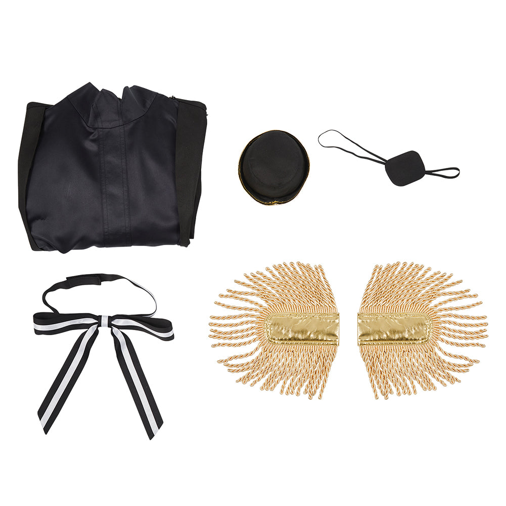 Spy Classroom Annett Cosplay Costume Halloween Black Dress Suit Full Sets with Hat