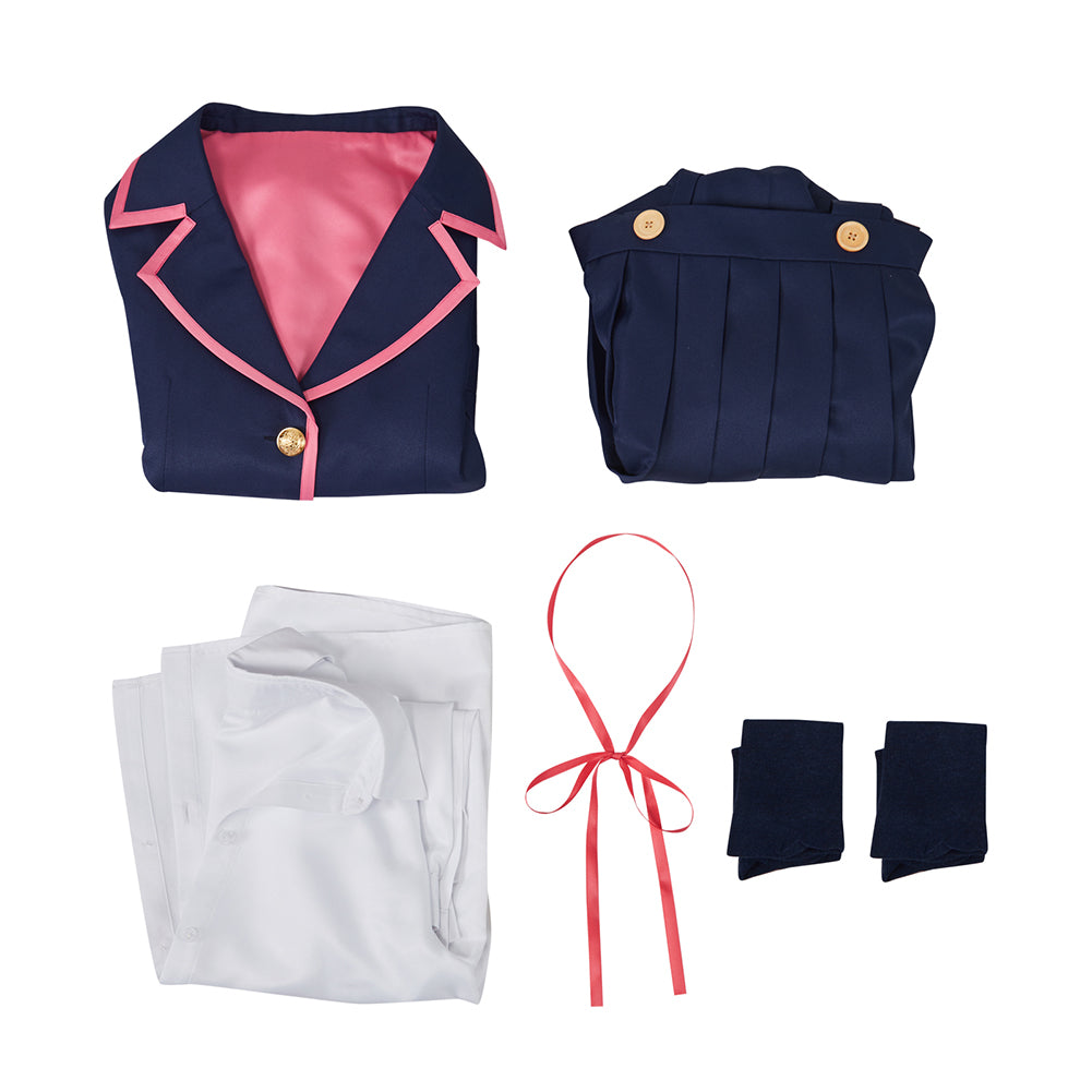 Oniichan wa Oshimai! Ōka Asahi Cosplay Costume School Uniform Dress Blue