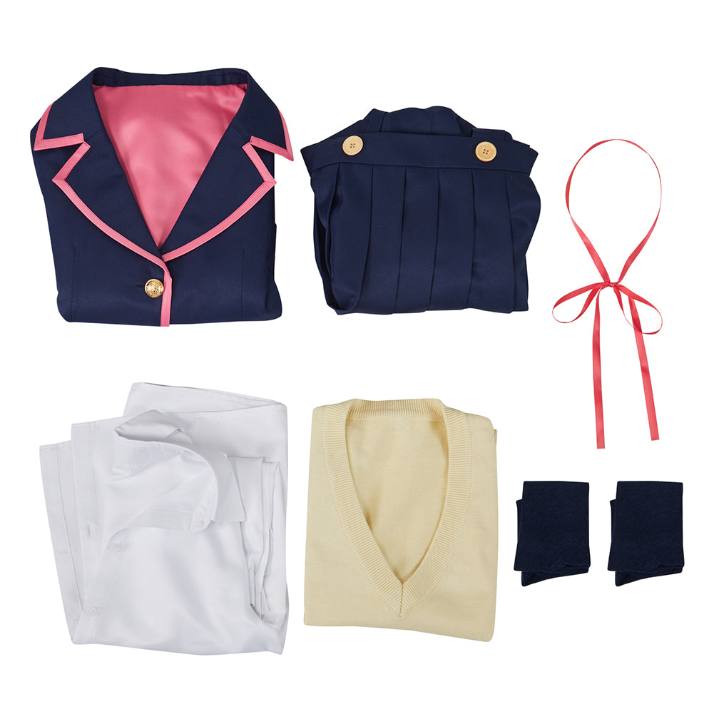 Oniichan wa Oshimai! Oyama Mahiro Cosplay Costume School Uniform Dress Blue