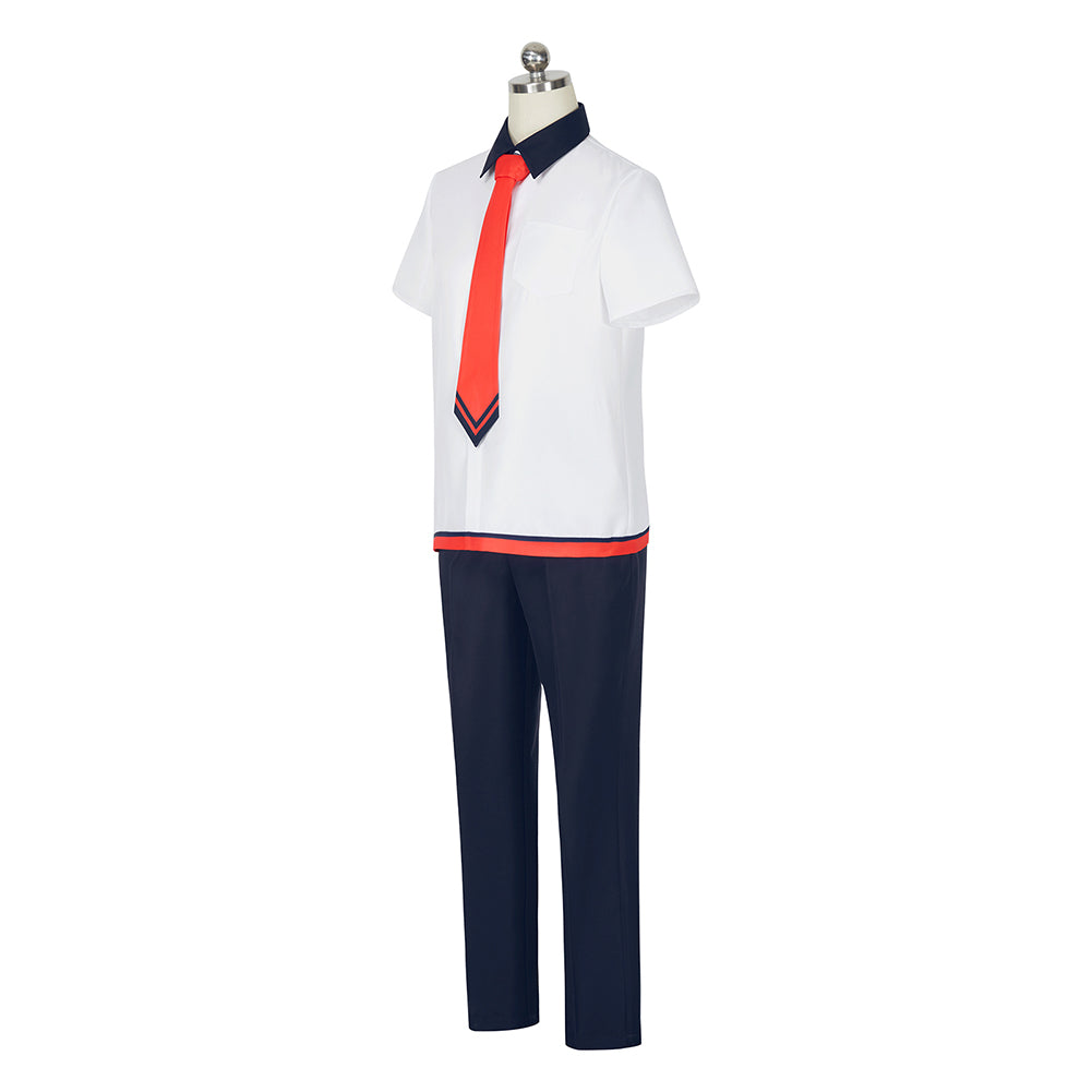 GRIDMAN UNIVERSE Hibiki Yuta Cosplay Costume Halloween School Uniform Shirt White for Men Women