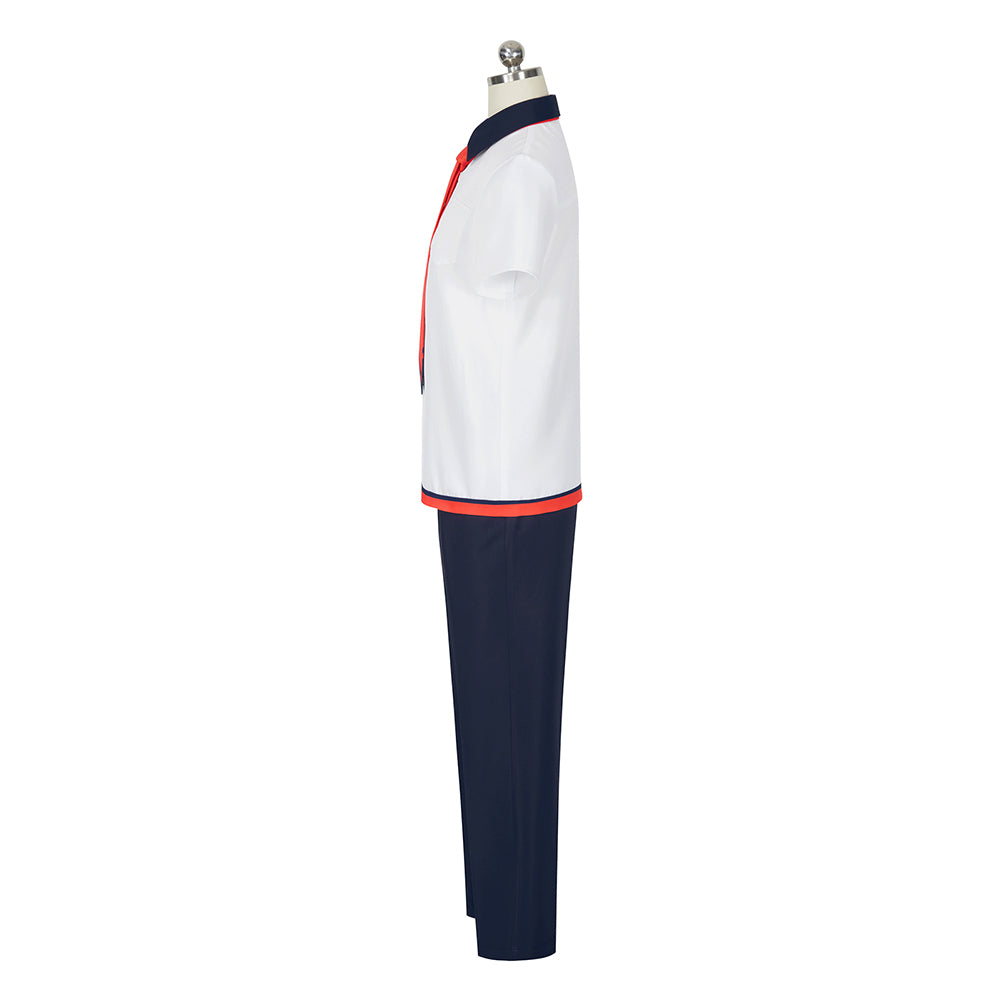 GRIDMAN UNIVERSE Hibiki Yuta Cosplay Costume Halloween School Uniform Shirt White for Men Women