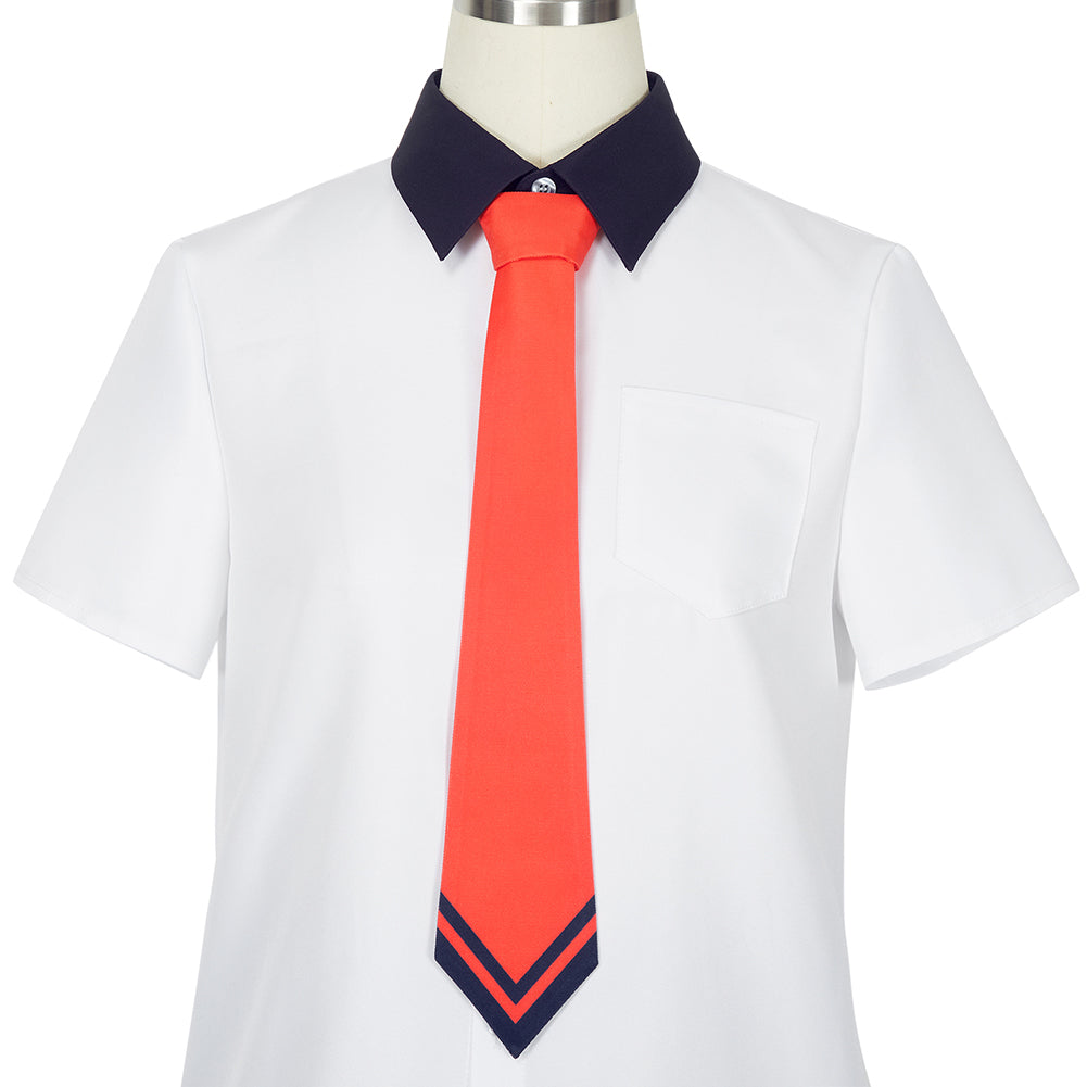 GRIDMAN UNIVERSE Hibiki Yuta Cosplay Costume Halloween School Uniform Shirt White for Men Women