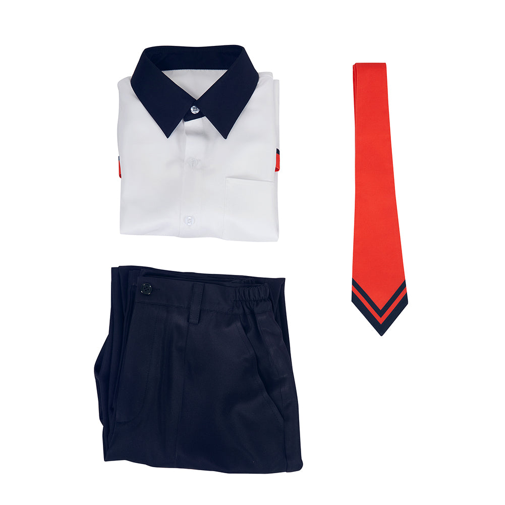 GRIDMAN UNIVERSE Hibiki Yuta Cosplay Costume Halloween School Uniform Shirt White for Men Women