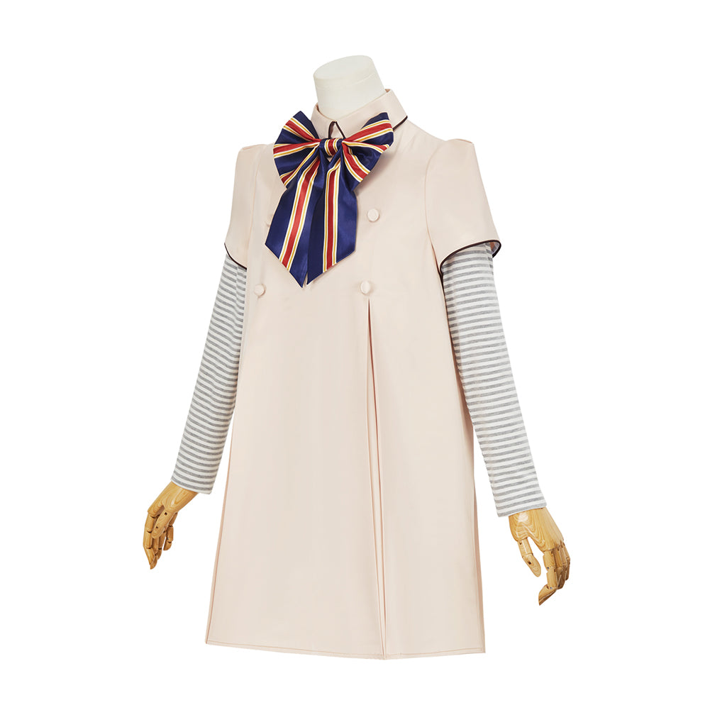 Kids M3GAN Cosplay Costume Horror Movie Doll Cosplay Dress Uniform Full Sets for Women Girls