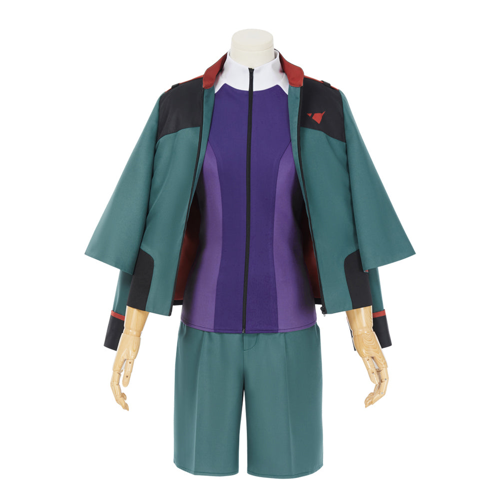 Mobile Suit Gundam: the Witch from Mercury Guel Jeturk Cosplay Costume Halloween Coat Shirt Full Sets