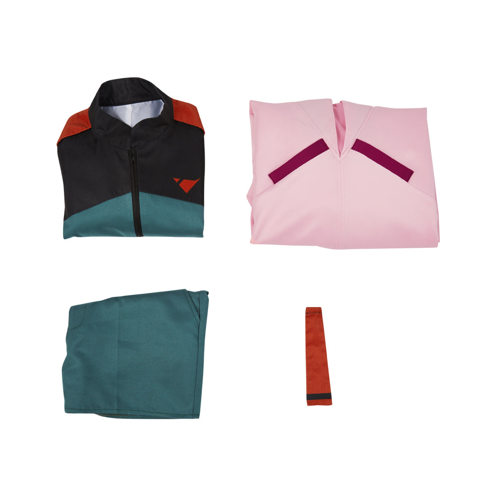 Mobile Suit Gundam: the Witch from Mercury Chuatury Panlunch Halloween Full Set Suit Pink