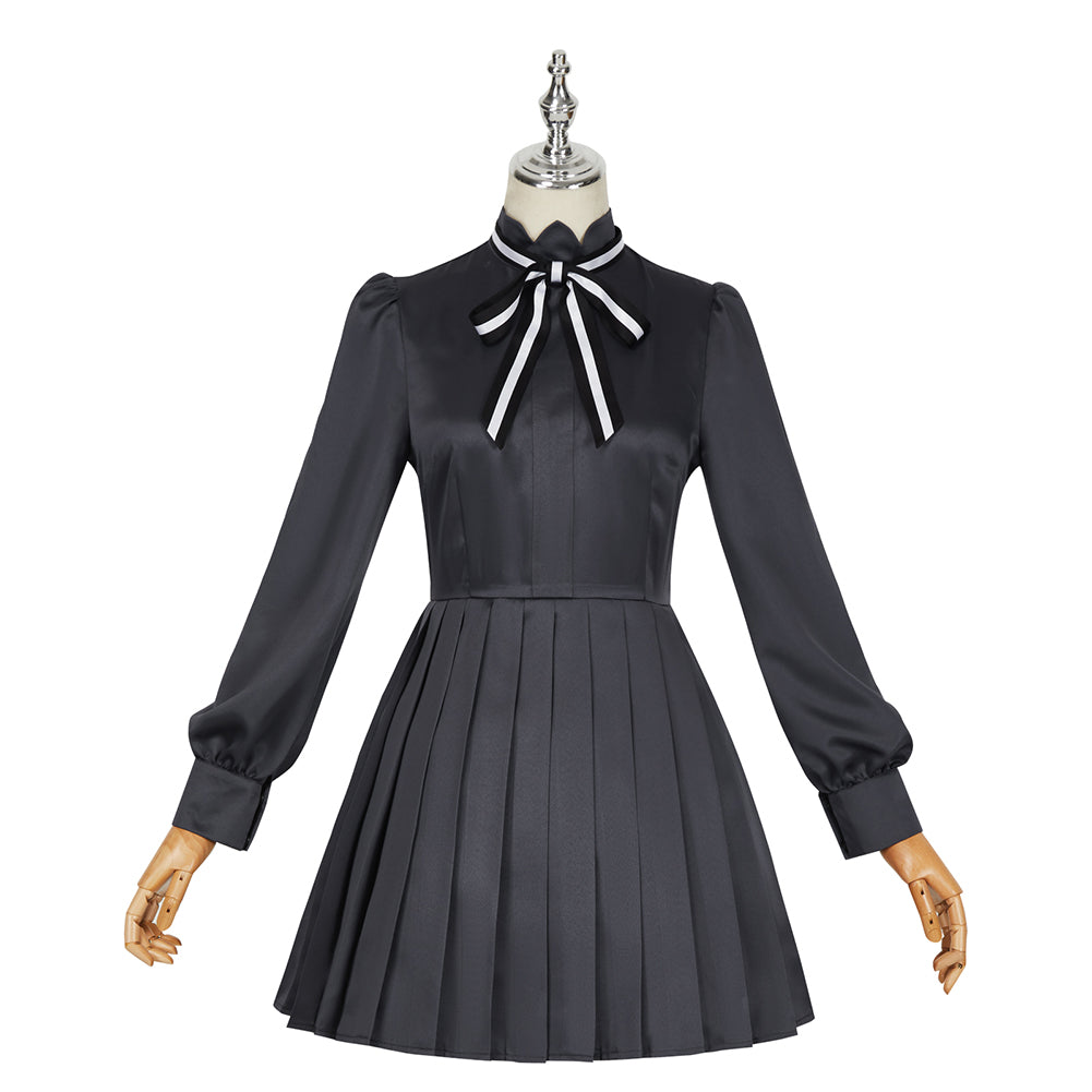 Spy Classroom Grete Cosplay Costume Halloween Black Dress Overall Suspenders Skirt