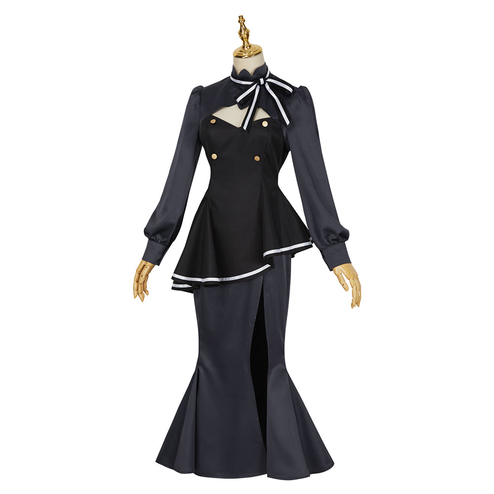 Spy Classroom Thea Cosplay Costume Halloween Fishtail Dress Gown for Women