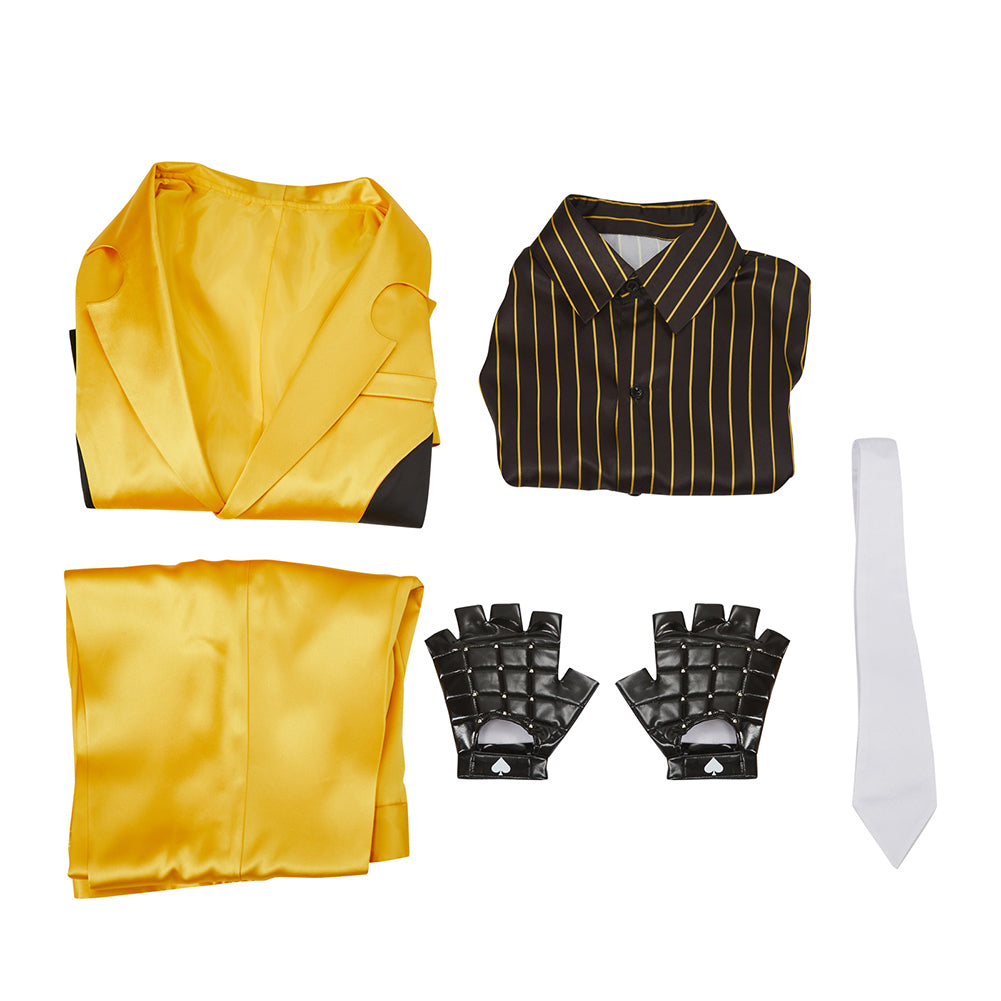 High Card Finn Oldman Cosplay Costume Halloween Uniform Suit Yellow