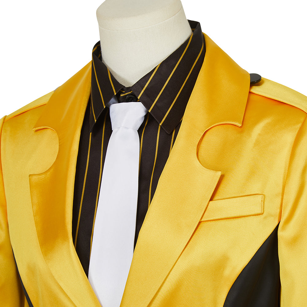 High Card Finn Oldman Cosplay Costume Halloween Uniform Suit Yellow