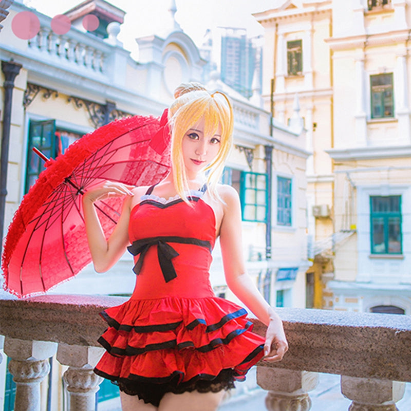 Fate Grand Order FGO Fate Stay Night Nero Claudius Cosplay Costume Girl's Swimsuit