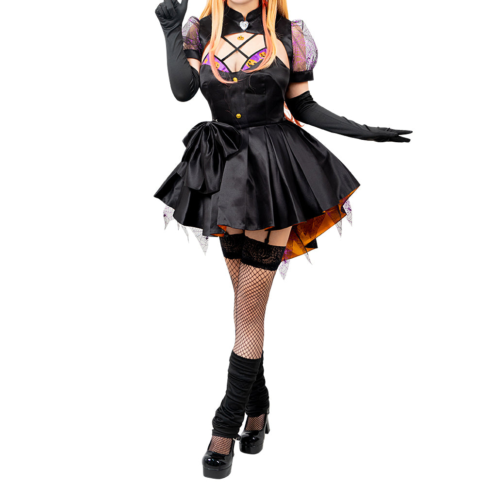 My Dress Up Darling Marin Kitagawa Cosplay Costume Halloween Dress Suit Full Sets with Pumpkin Hat