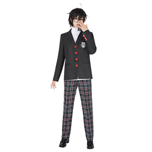 Persona 5 P5 Joker Akira Kurusu Cosplay Costume Halloween School Uniform Suit