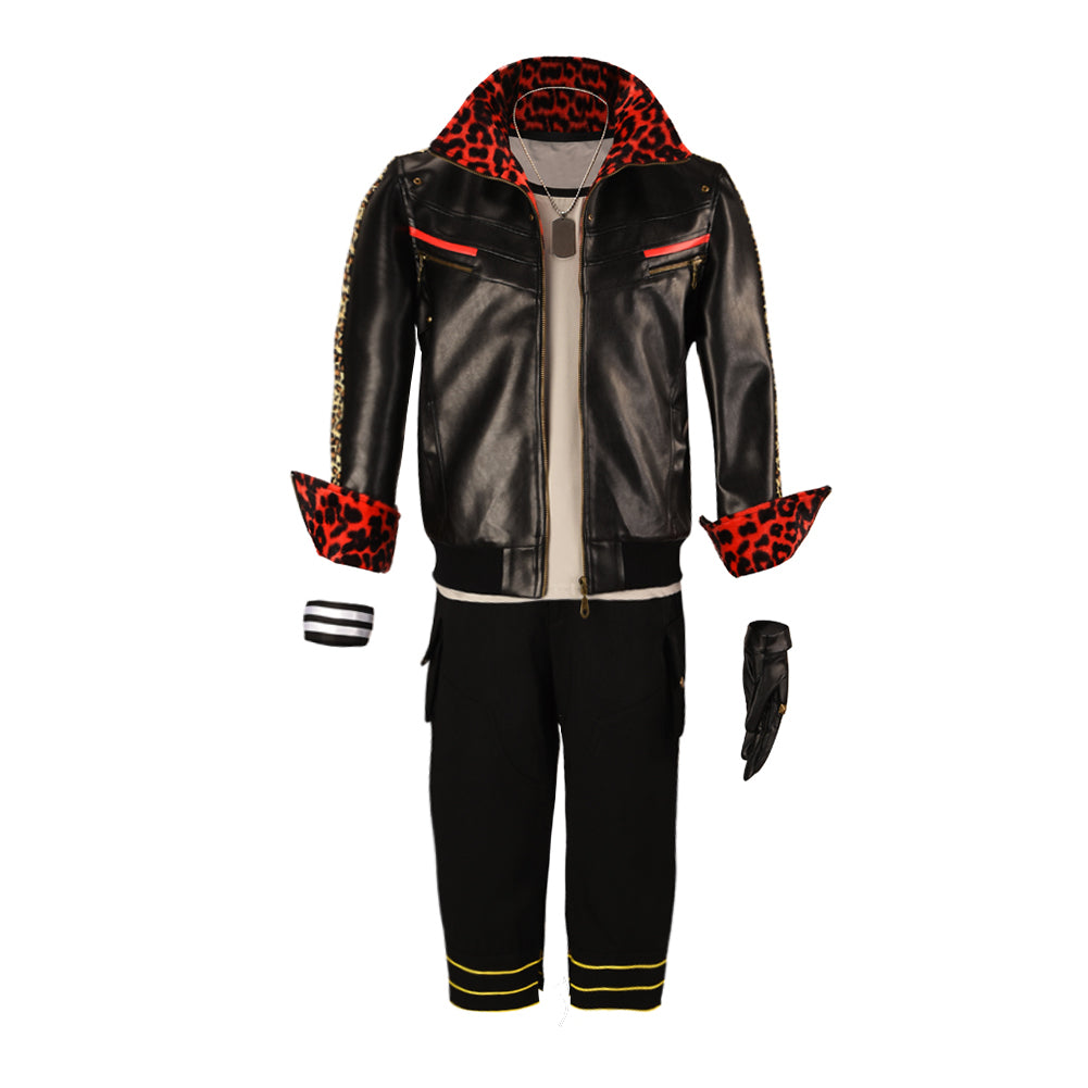 Final Fantasy VII Remake Leslie Kyle Cosplay Costume Halloween Outfit Suit for Men
